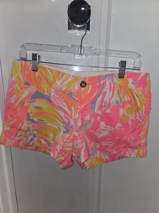 Lilly Pulitzer Pants - Lilly Pulitzer Neon Pink Tropical High-Waist Shorts